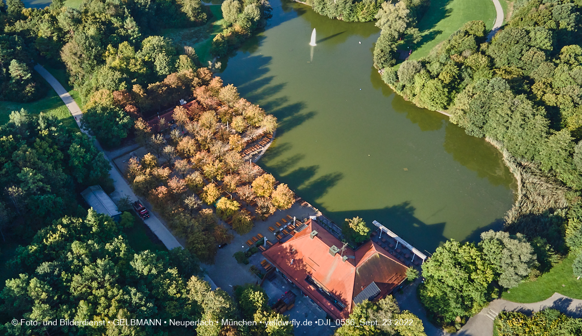 23.09.2022 - der Ostpark mir Biergarten und See in Neuperlach